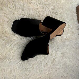 Beautiful black slip on sandal